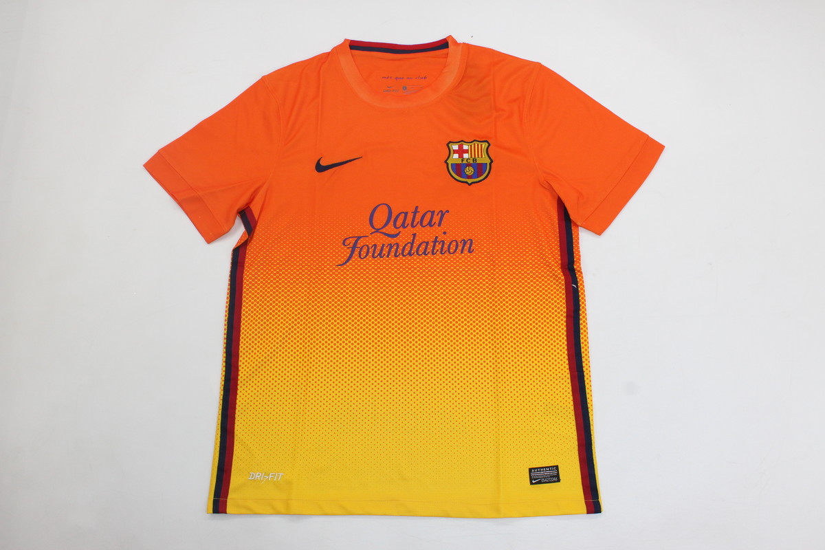 AAA Quality Barcelona 12/13 Away Orange Soccer Jersey